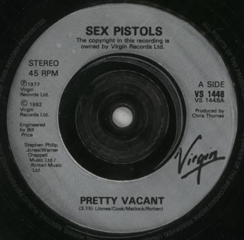 Sex Pistols Pretty Vacant 7" vinyl single (7 inch record / 45) UK SEX07PR84905