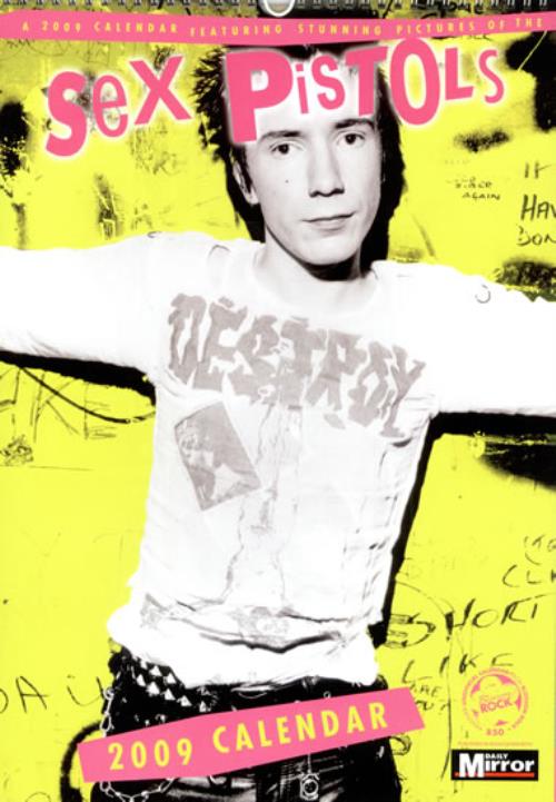Sex Pistols Sex Pistols 2009 Calendar calendar UK SEXCASE484704