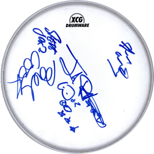 Sex Pistols Signed Drum Skin - XCG DrumWare memorabilia UK SEXMMSI460546