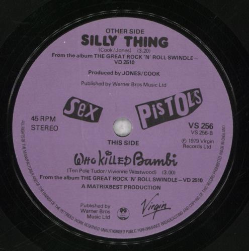 Sex Pistols Silly Thing 7" vinyl single (7 inch record / 45) UK SEX07SI574880