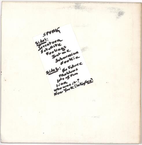 Sex Pistols Spunk - stencil sleeve vinyl LP album (LP record) UK SEXLPSP719783