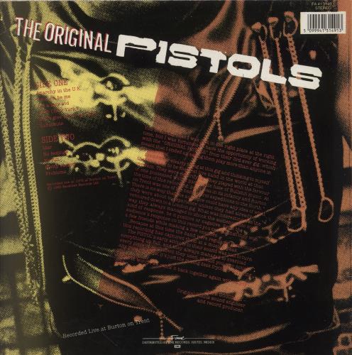 Sex Pistols The Original Pistols Live vinyl LP album (LP record) UK SEXLPTH386310