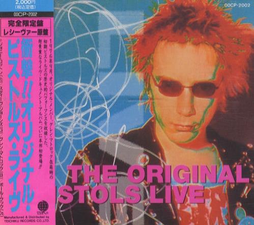 Sex Pistols The Original Pistols Live CD album (CDLP) Japanese SEXCDTH431199