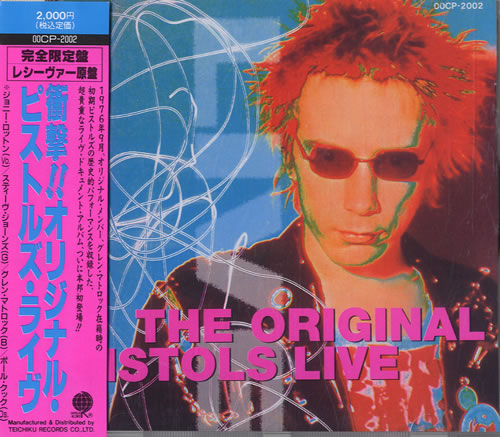 Sex Pistols The Original Pistols Live CD album (CDLP) Japanese SEXCDTH545637