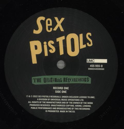 Sex Pistols The Original Recordings 2-LP vinyl record set (Double LP Album) UK SEX2LTH882542