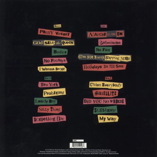 Sex Pistols The Original Recordings 2-LP vinyl record set (Double LP Album) UK SEX2LTH882542