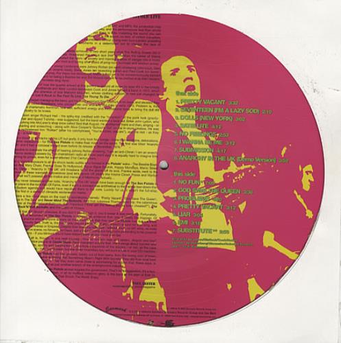 Sex Pistols There Is No Future picture disc LP (vinyl picture disc album) Italian SEXPDTH333656