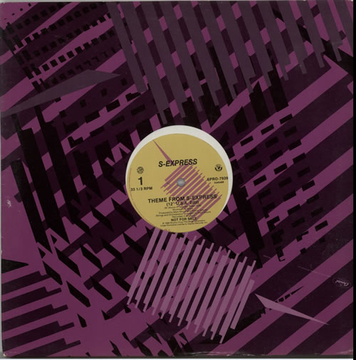 S'Express Theme From S'Xpress 12" vinyl single (12 inch record / Maxi-single) US XPR12TH628048