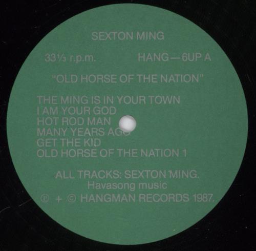 Sexton Ming Old Horse Of The Nation vinyl LP album (LP record) UK YF-LPOL892986
