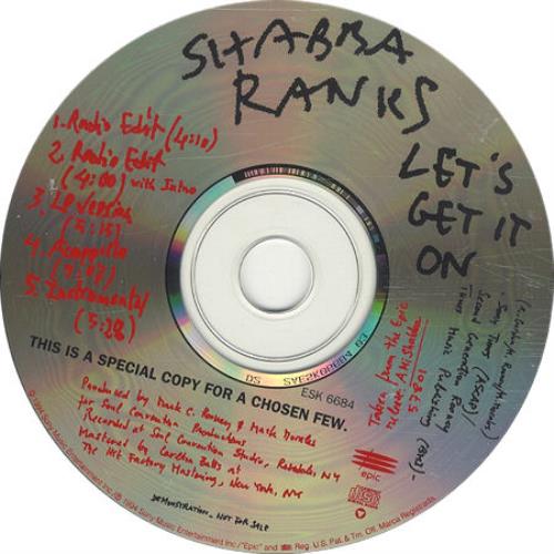 Shabba Ranks Let's Get It On CD single (CD5 / 5") US BBAC5LE73496