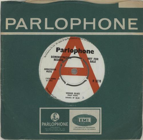 Shades Of Blue Voodoo Blues - A Label 7" vinyl single (7 inch record / 45) UK YHC07VO684870