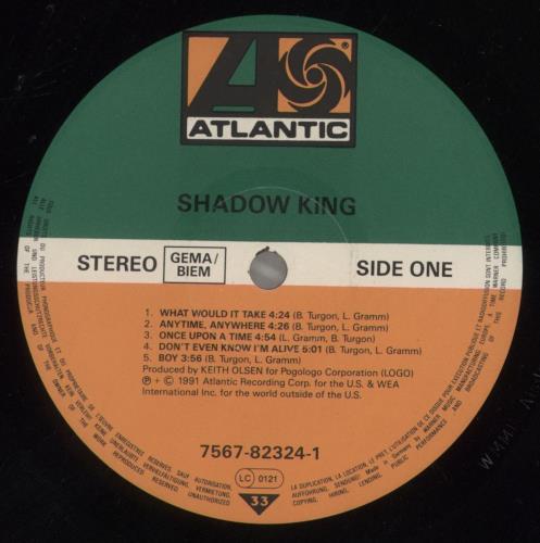 Shadow King Shadow King vinyl LP album (LP record) German SKGLPSH857476