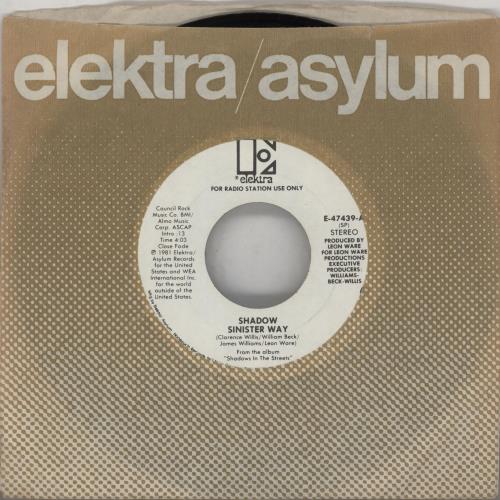 Shadow Sinister Way 7" vinyl single (7 inch record / 45) US X8C07SI752915