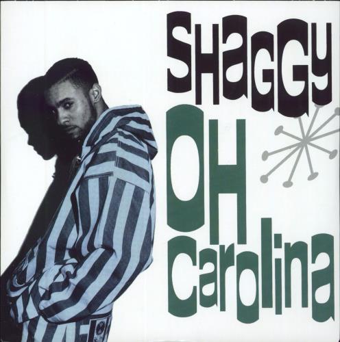 Shaggy Oh Carolina - Green vinyl 7" vinyl single (7 inch record / 45) UK GGY07OH808854