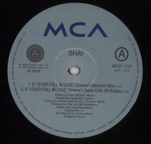 Shai If I Ever Fall In Love 12" vinyl single (12 inch record / Maxi-single) UK 9JK12IF870978