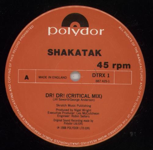 Shakatak Dr! Dr! 12" vinyl single (12 inch record / Maxi-single) UK SKA12DR870513