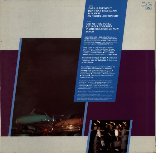 Shakatak Out Of This World vinyl LP album (LP record) UK SKALPOU304663