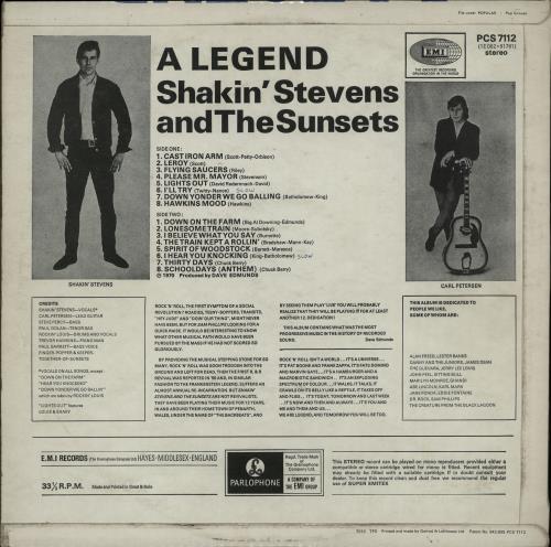 Shakin' Stevens A Legend - 1st vinyl LP album (LP record) UK STVLPAL154458