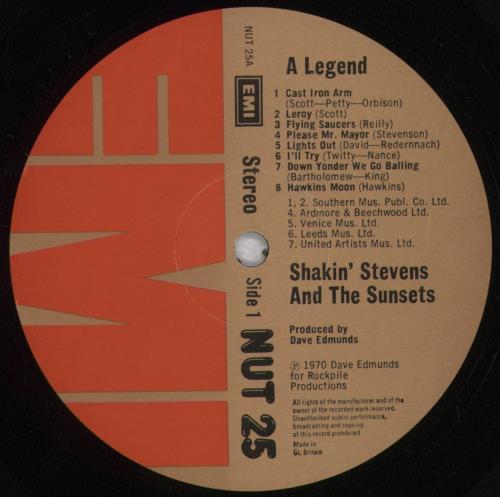 Shakin' Stevens A Legend vinyl LP album (LP record) UK STVLPAL04783