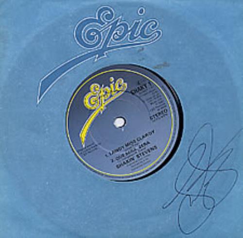 Shakin' Stevens Blue Christmas - Autographed 7" vinyl single (7 inch record / 45) UK STV07BL254825