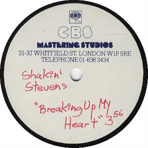 Shakin' Stevens Breaking Up My Heart 7" vinyl single (7 inch record / 45) UK STV07BR326259