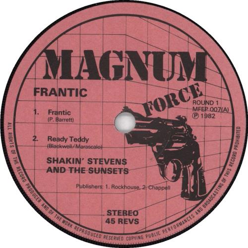 Shakin' Stevens Frantic 7" vinyl single (7 inch record / 45) UK STV07FR707832