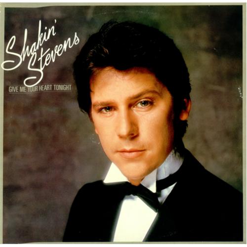 Shakin' Stevens Give Me Your Heart Tonight vinyl LP album (LP record) UK STVLPGI254766