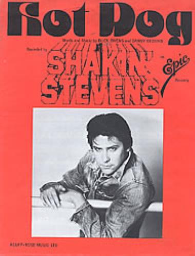Shakin' Stevens Hot Dog sheet music UK STVSMHO254681