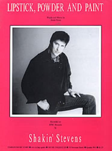 Shakin' Stevens Lipstick, Powder And Paint sheet music UK STVSMLI254689