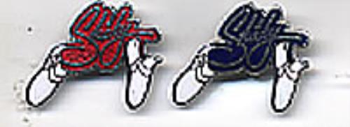 Shakin' Stevens Pair Of Dancing Feet Badges memorabilia UK STVMMPA259827