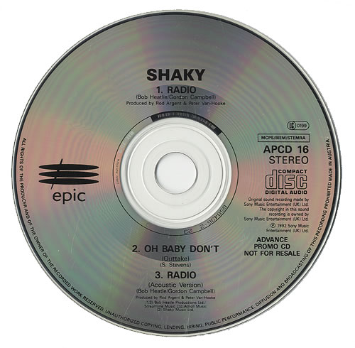 Shakin' Stevens Radio CD single (CD5 / 5") UK STVC5RA11975