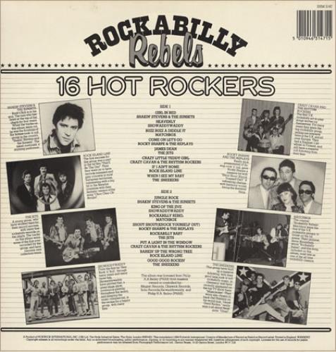 Shakin' Stevens Rockabilly Rebels vinyl LP album (LP record) UK STVLPRO254701