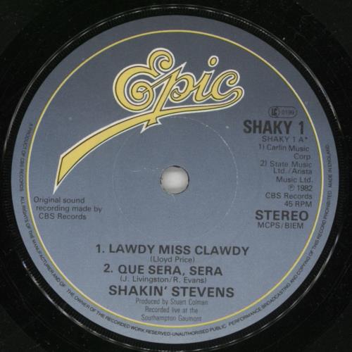 Shakin' Stevens Special Edition EP 7" vinyl single (7 inch record / 45) UK STV07SP157982