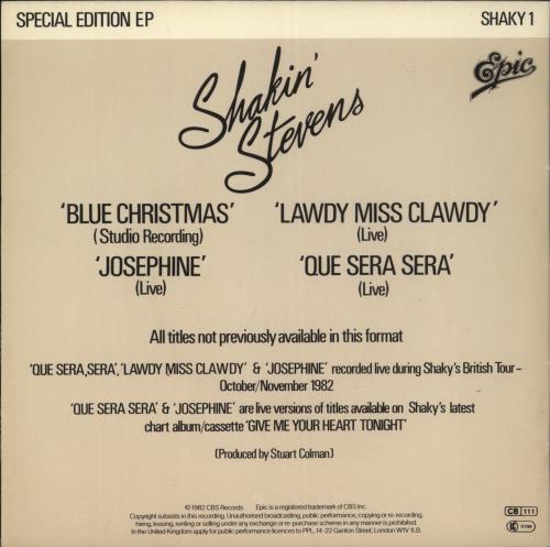 Shakin' Stevens Special Edition EP 7" vinyl single (7 inch record / 45) UK STV07SP157982
