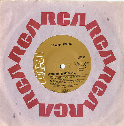 Shakin' Stevens Stuck On Elvis 7" vinyl single (7 inch record / 45) Australian STV07ST624204