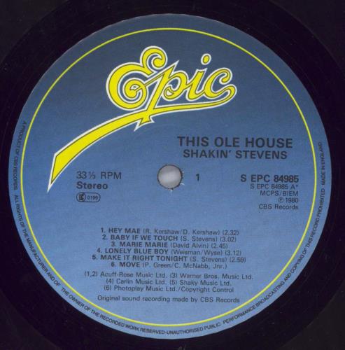 Shakin' Stevens This Ole House - Stickered sleeve vinyl LP album (LP record) UK STVLPTH821983