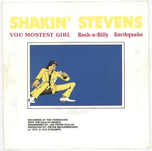 Shakin' Stevens You Mostest Girl 7" vinyl single (7 inch record / 45) Dutch STV07YO255985