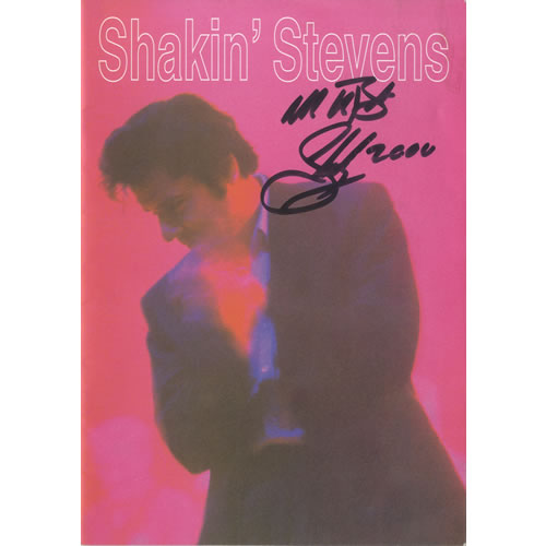 Shakin' Stevens UK Tour Autograohed UK tour programme (456554) SIGNED TOUR PROGRAMME