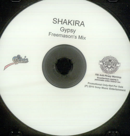 Shakira Gypsy CD-R acetate US IKACRGY545899