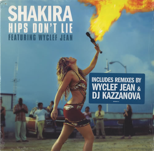 Shakira Hips Don't Lie 12" vinyl single (12 inch record / Maxi-single) US IKA12HI445516