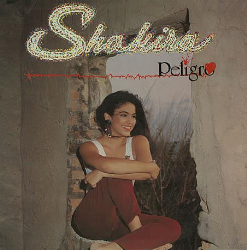 Shakira Peligro - Autographed vinyl LP album (LP record) Colombian IKALPPE315546