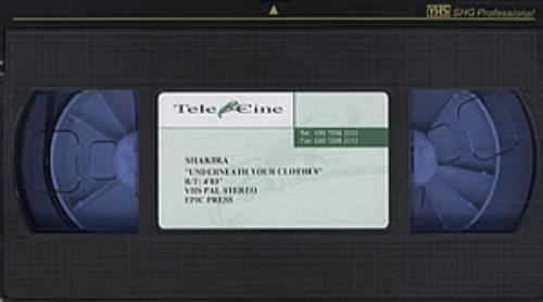 Shakira Underneath your Clothes video (VHS or PAL or NTSC) UK IKAVIUN321753