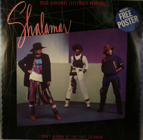Shalamar Dead Giveaway (Extended Version) + Poster 12" vinyl single (12 inch record / Maxi-single) UK SHL12DE218207