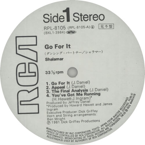 Shalamar Go For It + Obi vinyl LP album (LP record) Japanese SHLLPGO630093
