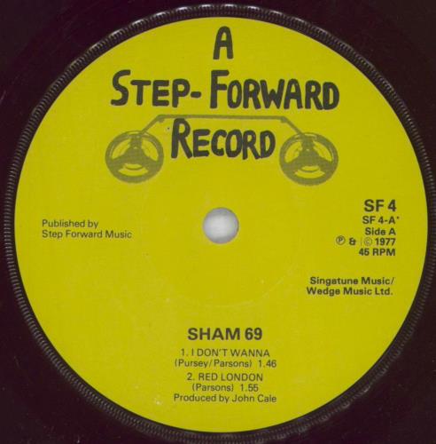 Sham 69 I Don't Wanna - 2nd - P/S 7" vinyl single (7 inch record / 45) UK S6907ID832082