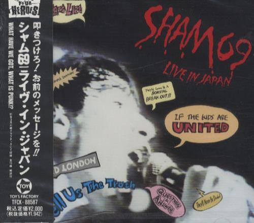 Sham 69 Live In Japan CD album (CDLP) Japanese S69CDLI197192