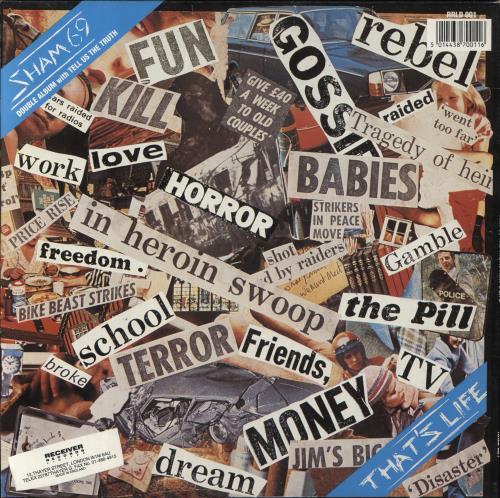 Sham 69 Tell Us The Truth / That's Life 2-LP vinyl record set (Double LP Album) UK S692LTE831704