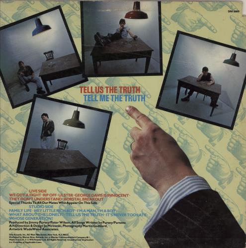 Sham 69 Tell Us The Truth vinyl LP album (LP record) US S69LPTE750264