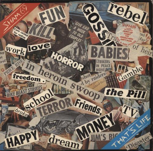 Sham 69 That's Life + Poster - Hypesticker - VG vinyl LP album (LP record) UK S69LPTH863258