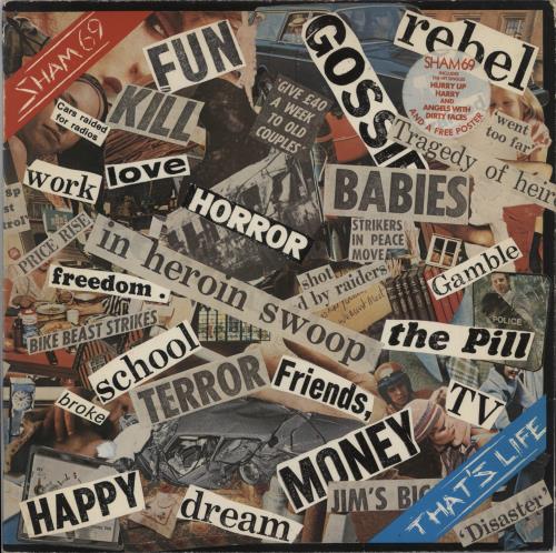 Sham 69 That's Life - Stickered Sleeve vinyl LP album (LP record) UK S69LPTH708490